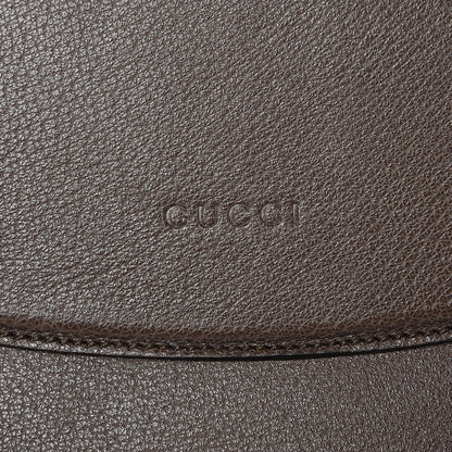 Gucci Textured Calfskin Web Crystal Butterfly Stripe Large Totem Top Handle Bag New Acero 8 of 9