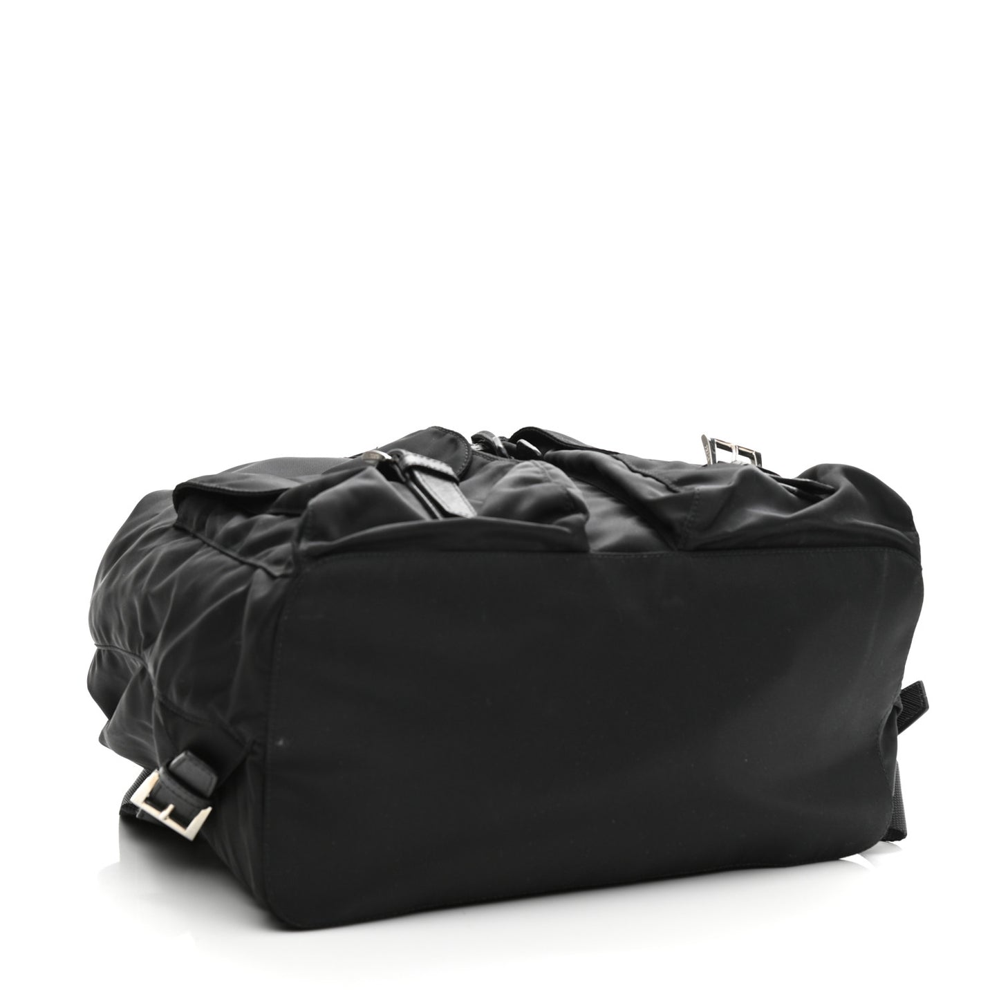 Tessuto Nylon Saffiano Medium Backpack Black