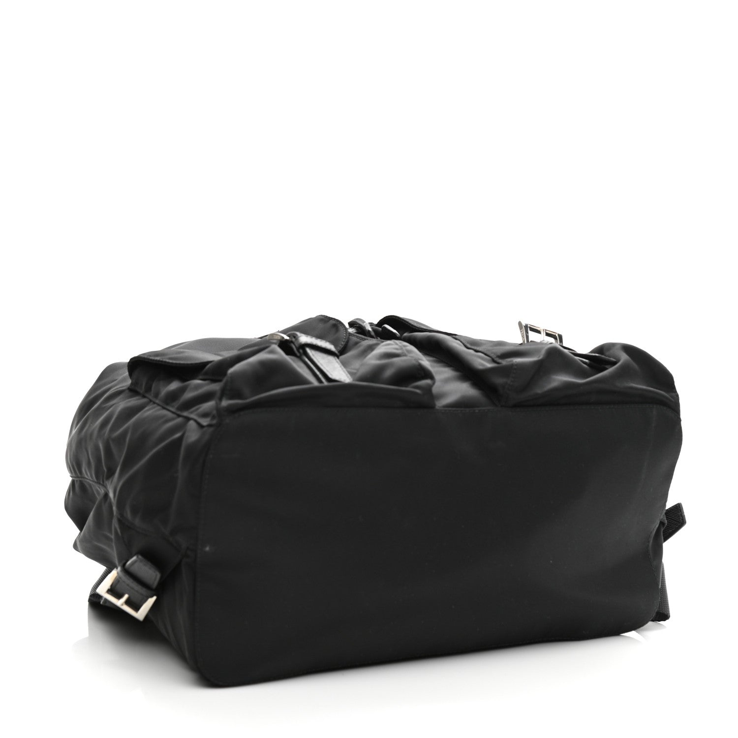 Prada Tessuto Nylon Saffiano Medium Backpack Black 3 of 9