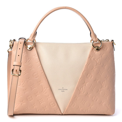 Louis Vuitton Empreinte V Tote MM Beige Rose Creme 1 of 10