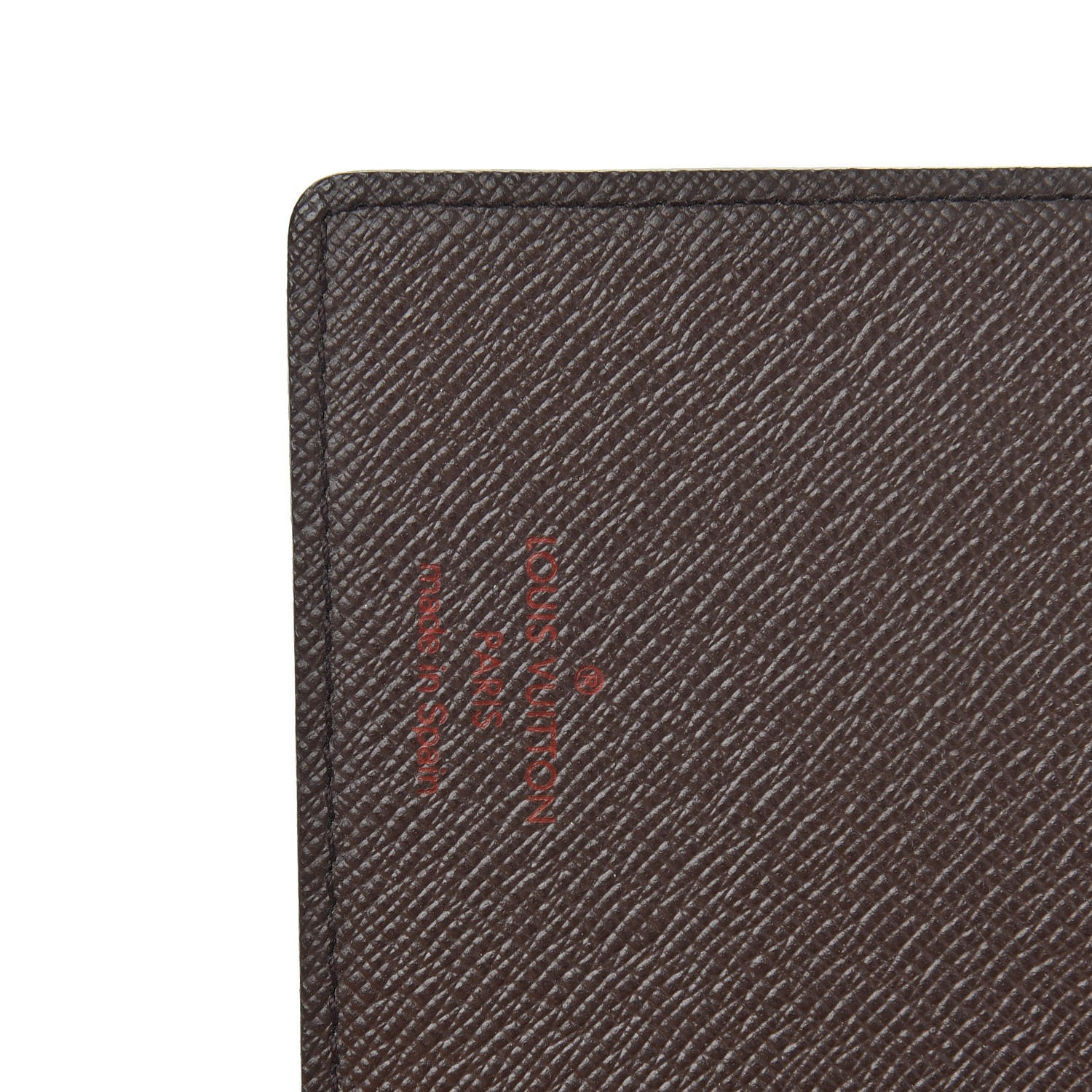 Louis Vuitton Damier Ebene Checkbook Cover Wallet 6 of 6