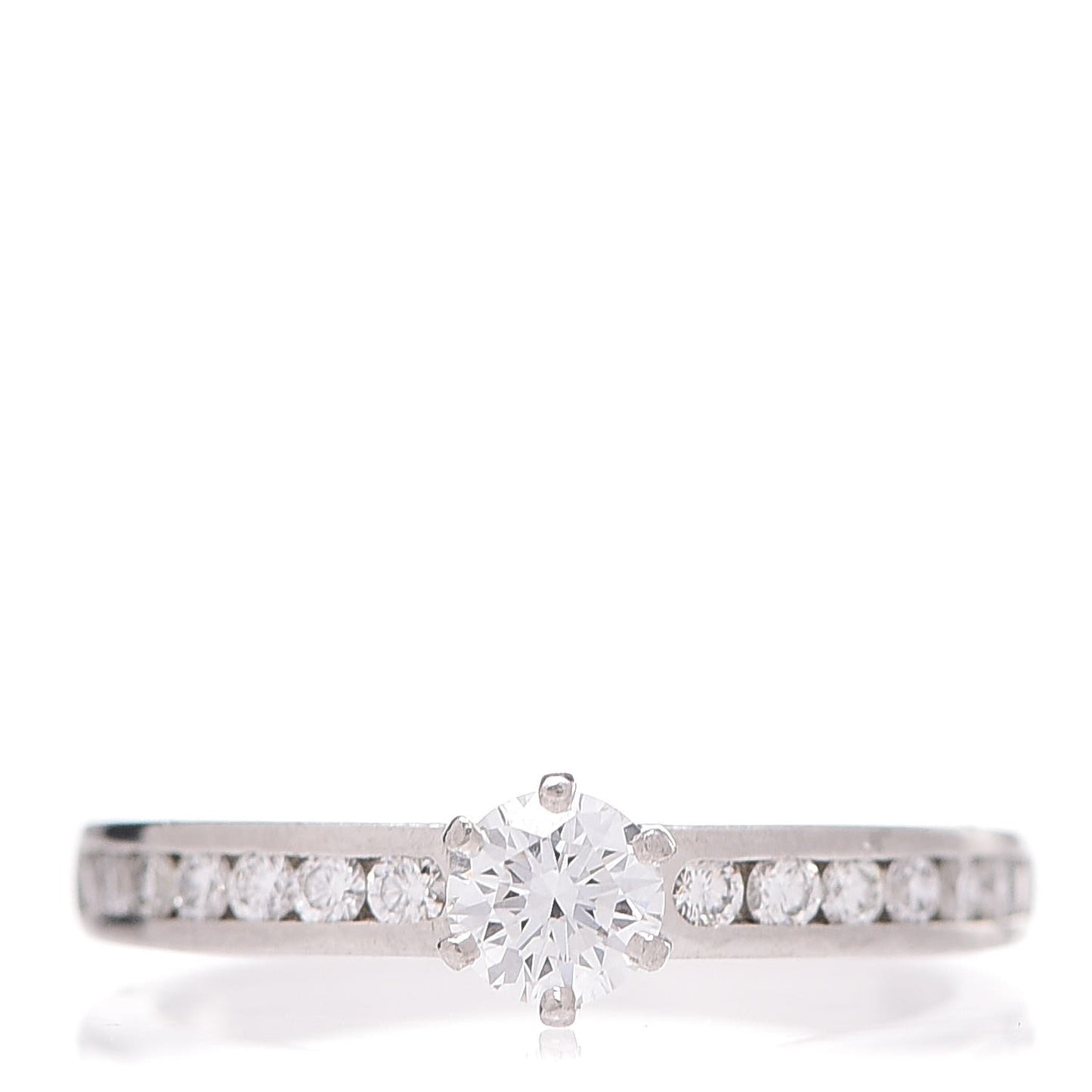 18K Platinum Diamond .31ct Engagement Ring 52 6