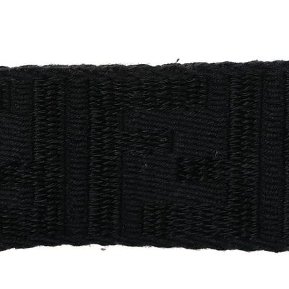 Fendi Jacquard Ribbon Vitello King FF Bi-Color Intreccio Adjustable Strap You Black 3 of 7
