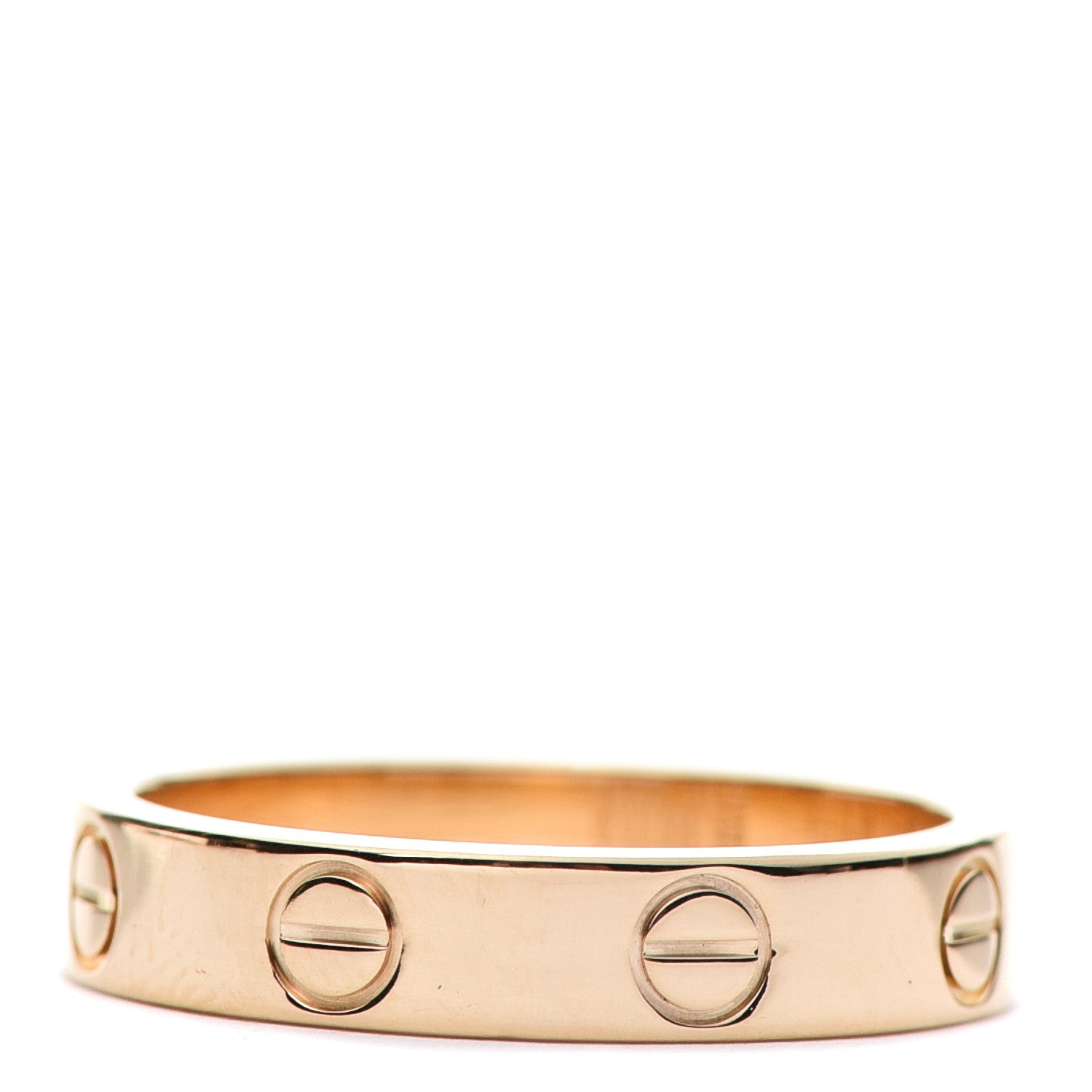 Cartier 18K Yellow Gold 3.5mm LOVE Wedding Band Ring 50 5.25 3 of 5