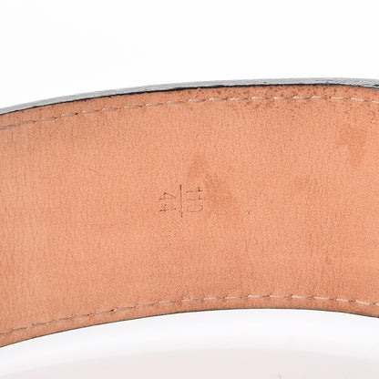Louis Vuitton Calfskin Jeans Belt 110 44 Black 7 of 10