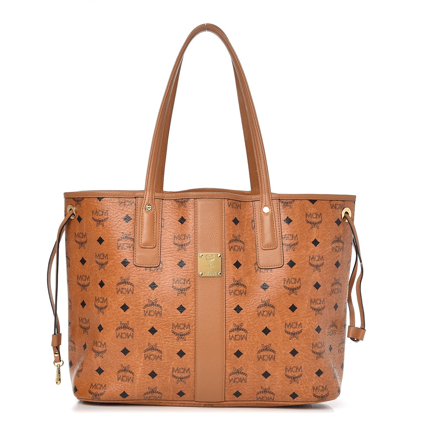 Visetos Medium Liz Reversible Shopper Tote Cognac