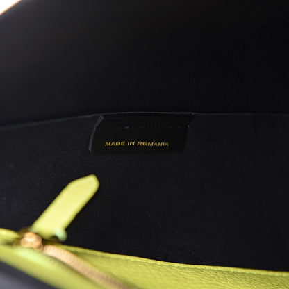 Burberry Signature Grain Small Burleigh Crossbody Bag Neon Yellow 7 of 18