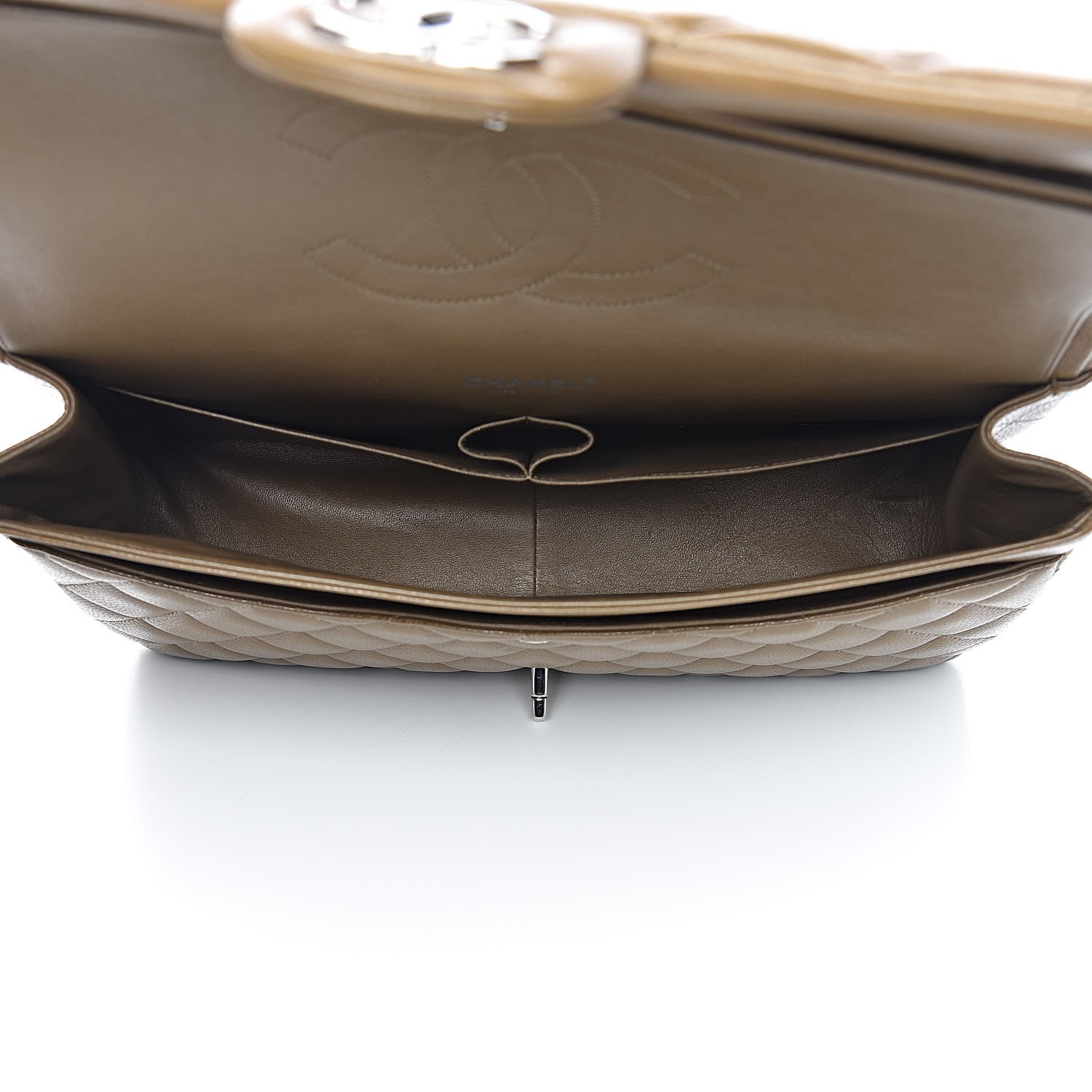 Chanel Caviar Quilted Maxi Double Flap Brown 5 of 11