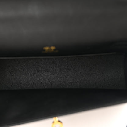 Hermes Swift Kelly Pochette Clutch Black 5 of 8