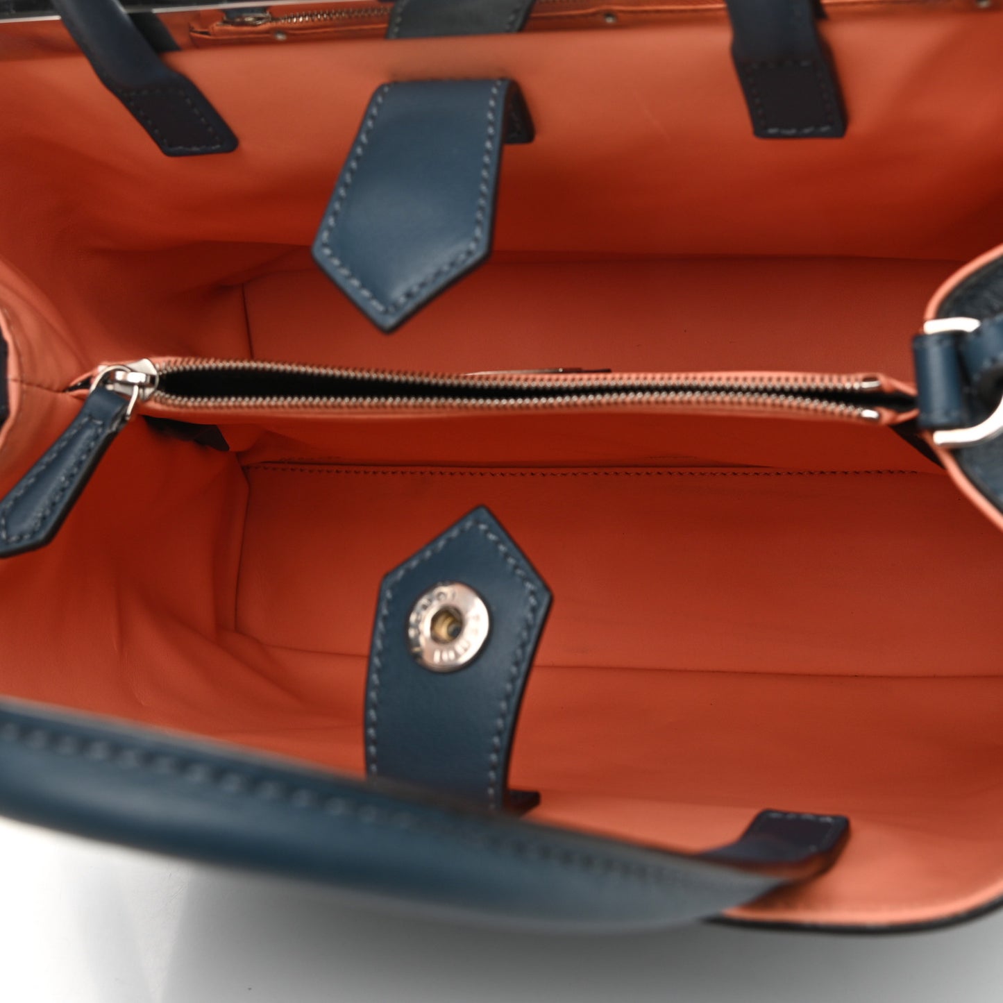 Vitello Dolce Century Petite 2Jours Tote Pavone Albicocca