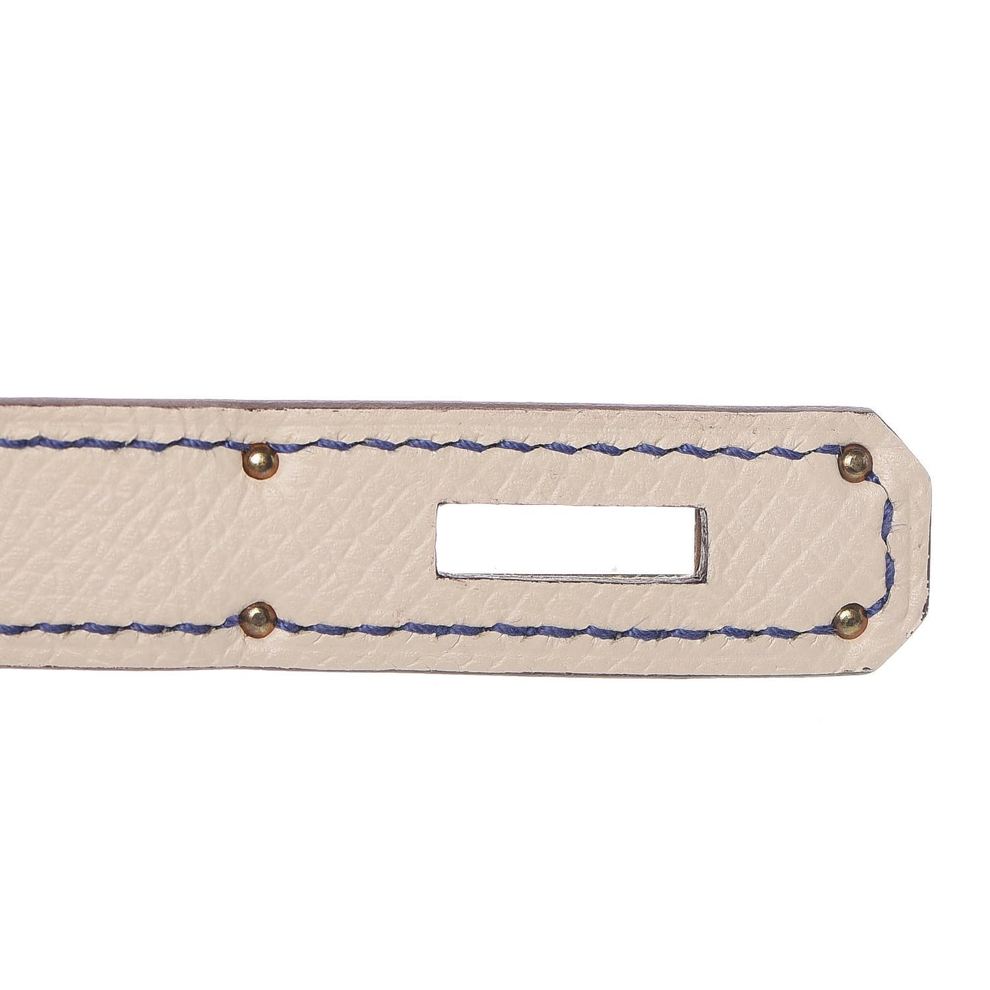 Epsom Horseshoe Kelly Sellier 28 Bleu Electrique Craie