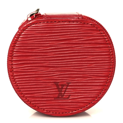 Louis Vuitton Epi Ecrin Bijoux 8cm Jewelry Box Case Castillan Red 1 of 7
