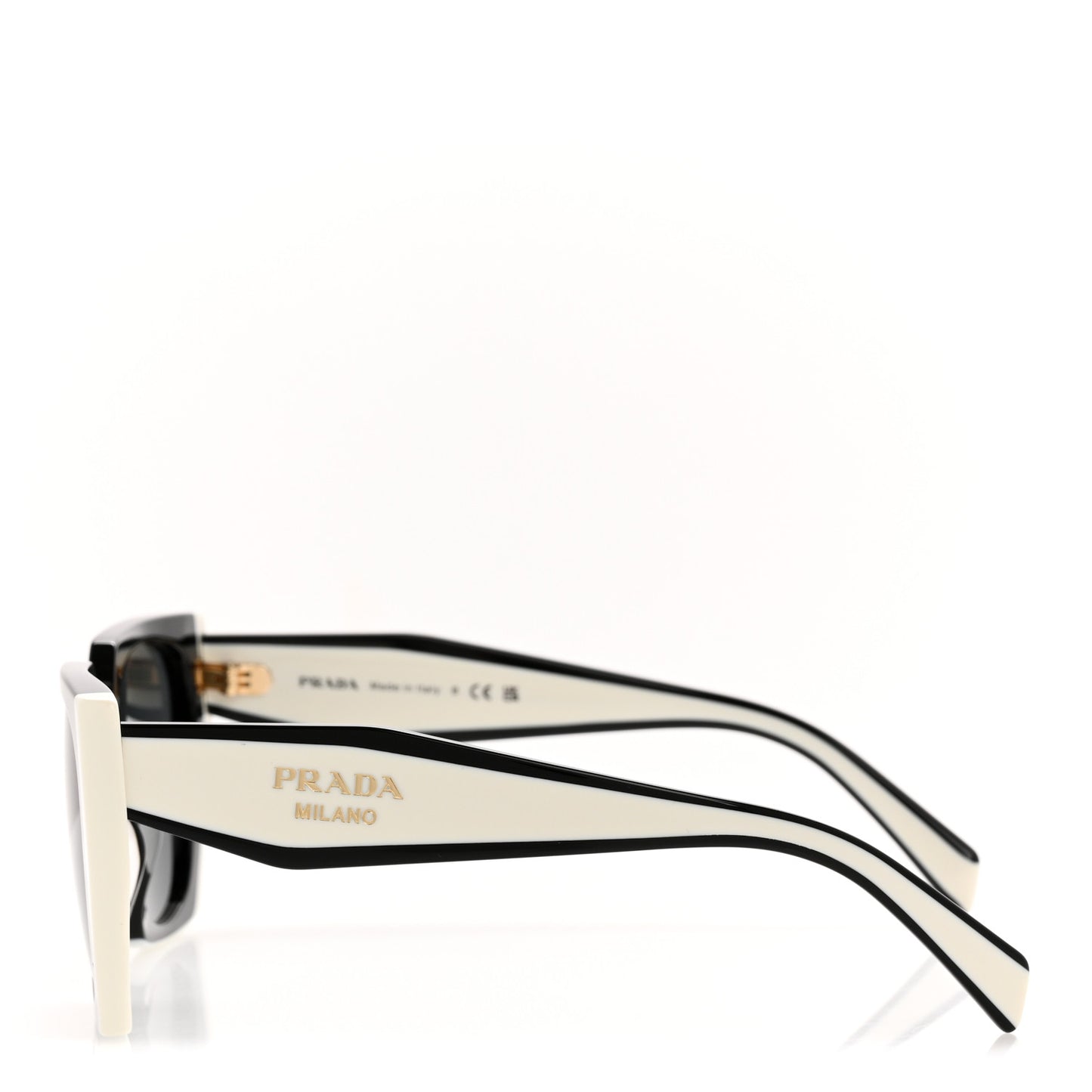 Acetate Sunglasses SPR 15W Black White
