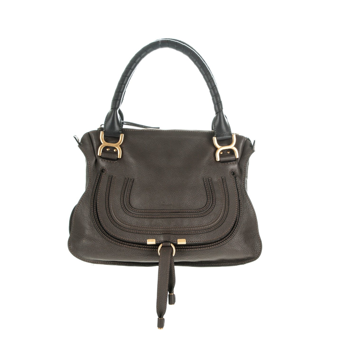 Calfskin Medium Marcie Satchel Ash