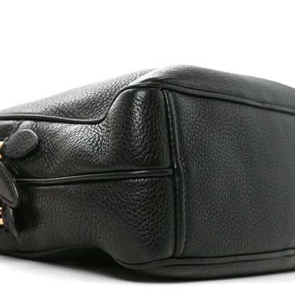 Prada Vitello Daino Medium Double Zip Shoulder Bag Black 13 of 17