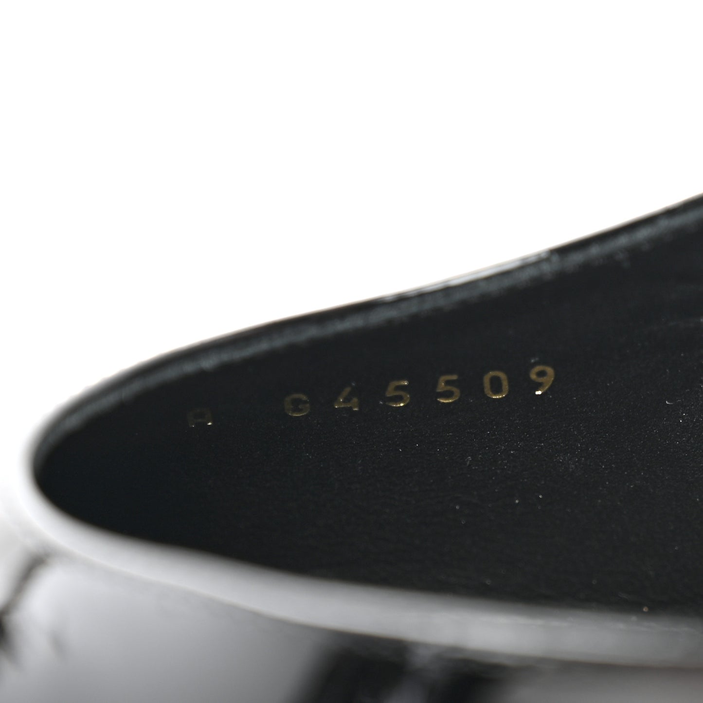 Patent Calfskin Cap Toe CC Slingback Pumps 39.5 Black