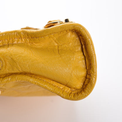 Balenciaga Agneau Classic Gold Hardware Nano City Jaune Epi 12 of 16