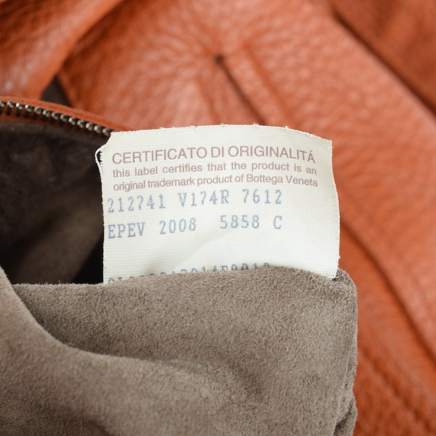 Bottega Veneta Cervo Deerskin Large Hobo Pumpkin 8 of 9