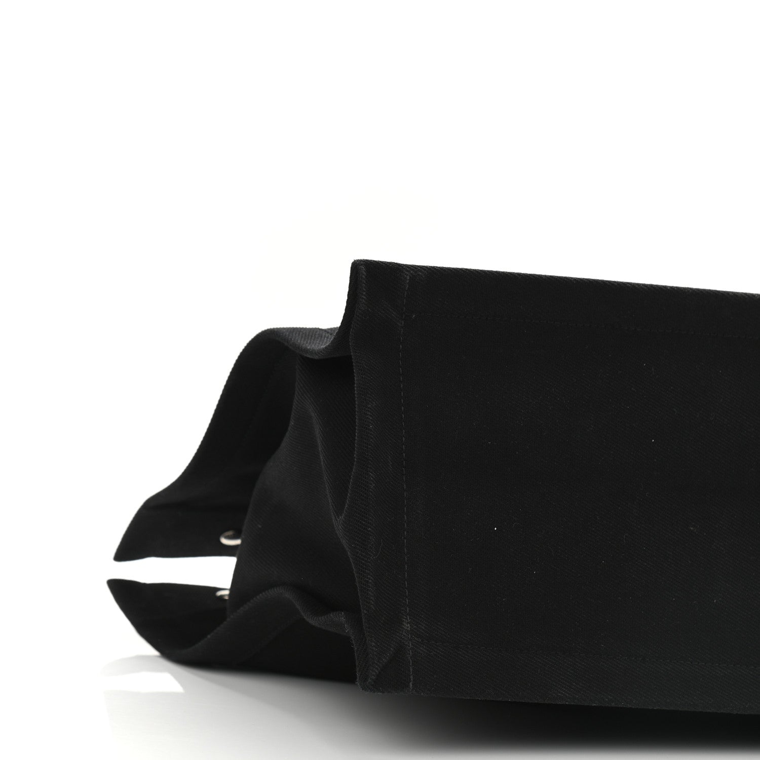 Saint Laurent Linen Calfskin Rive Gauche Tote Black 15 of 21