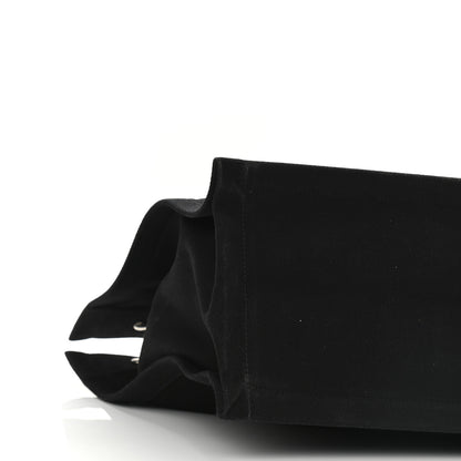 Saint Laurent Linen Calfskin Rive Gauche Tote Black 15 of 21
