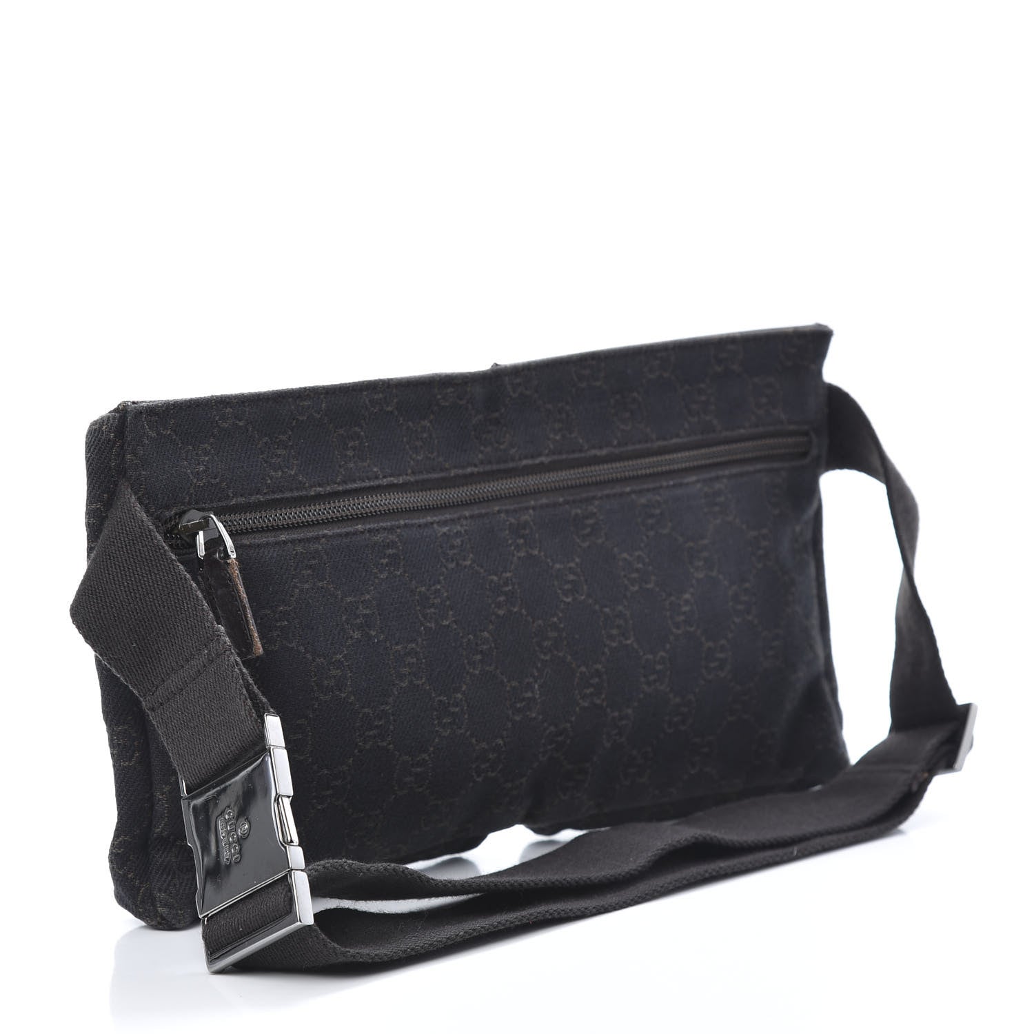Gucci GG Monogram Double Pocket Belt Bag Black 3 of 12
