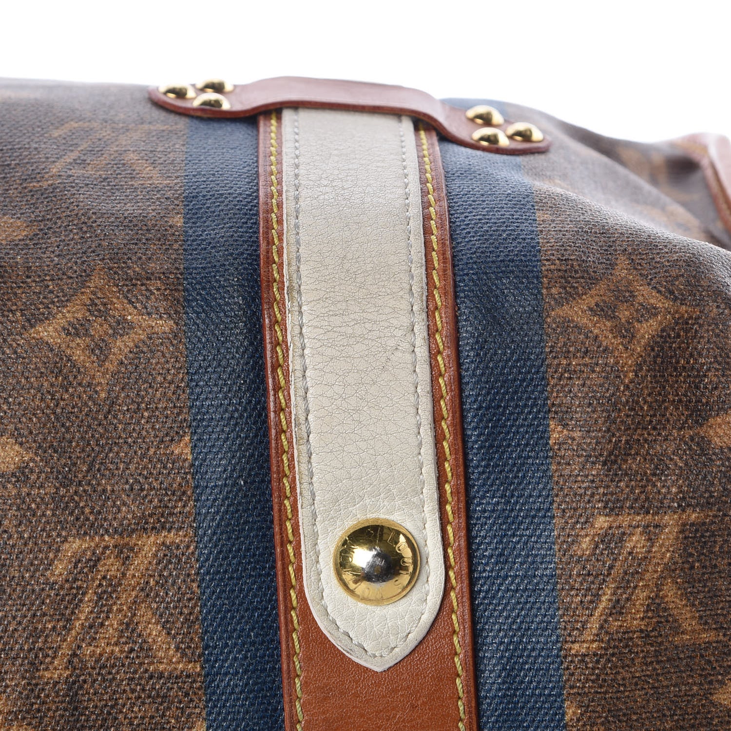 Louis Vuitton Monogram Rayures Tisse Sac GM Blue 22 of 30