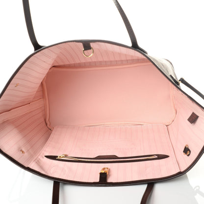 Louis Vuitton Damier Ebene Neo Neverfull MM Rose Ballerine 5 of 8