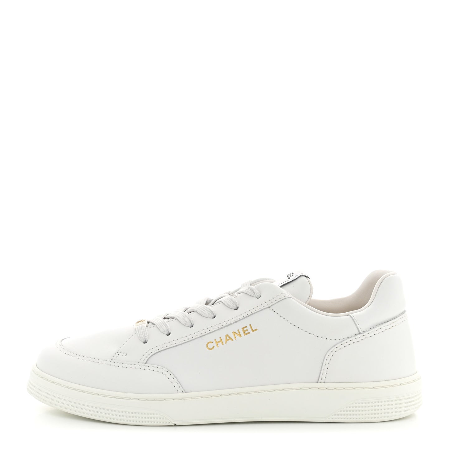 Calfskin Mens CC Sneakers 43 White