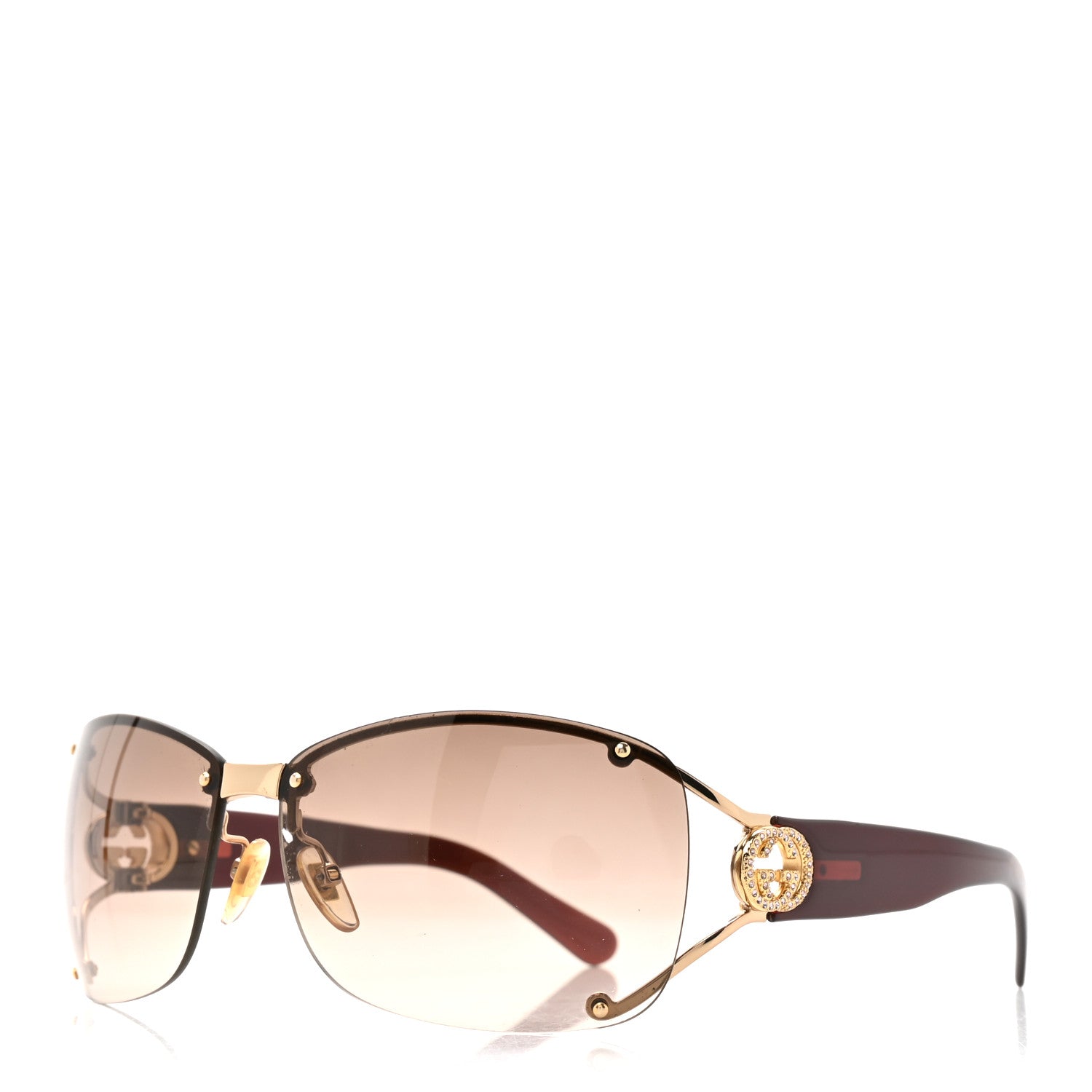 Gucci Crystal GG 2820/F/S Sunglasses Brown 1 of 7