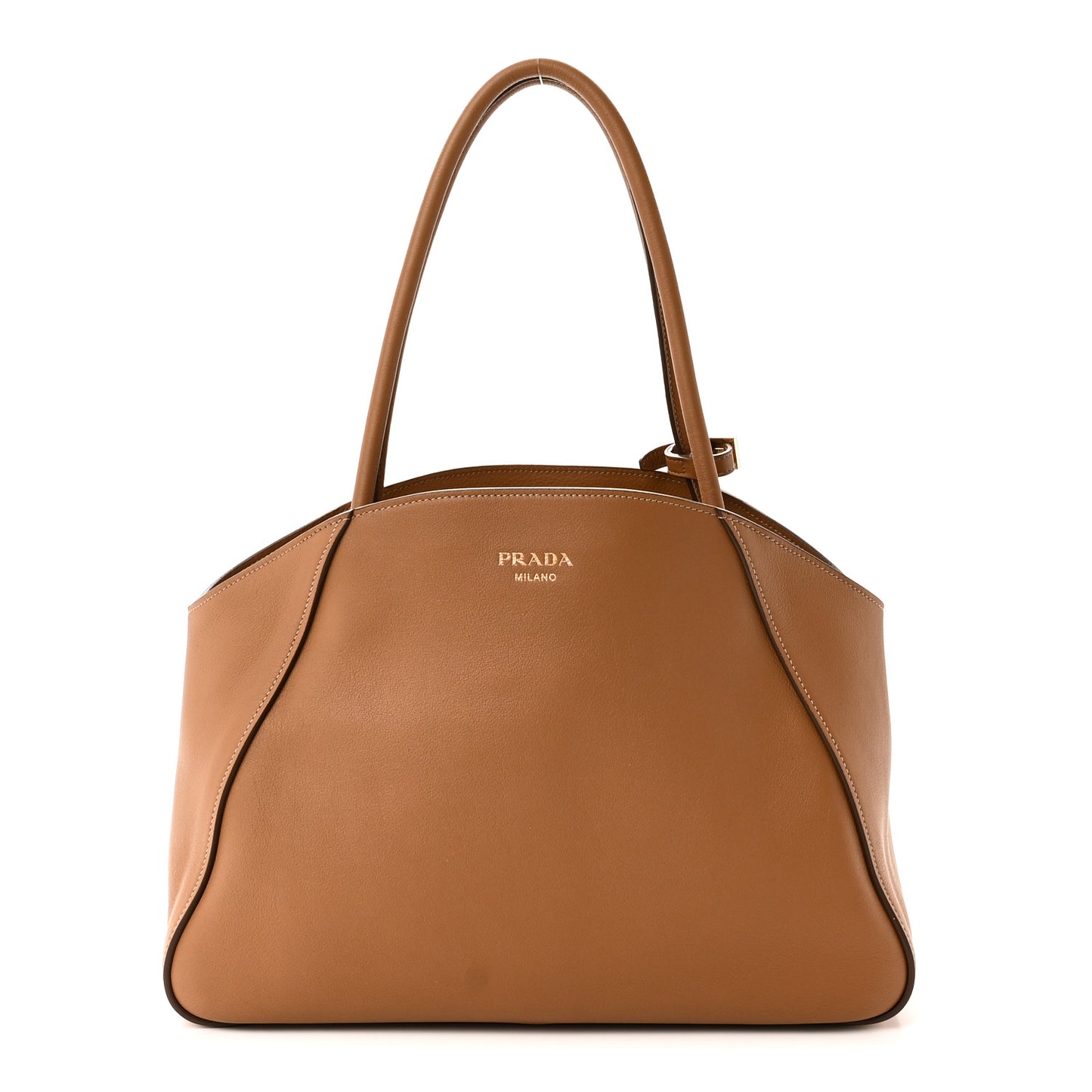 Soft Grain Calfskin Shopping Tote Caramel