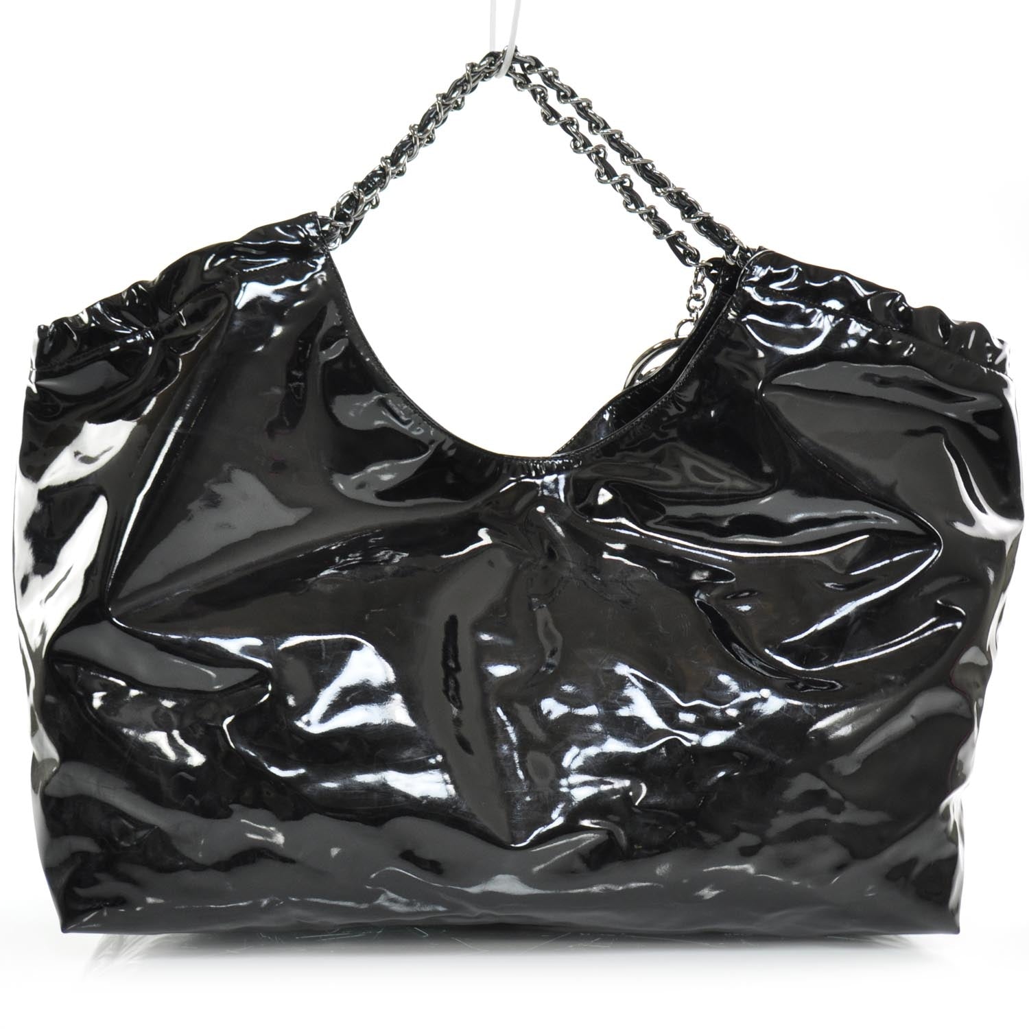 Chanel Vinyl XL Coco Cabas Black 4 of 10