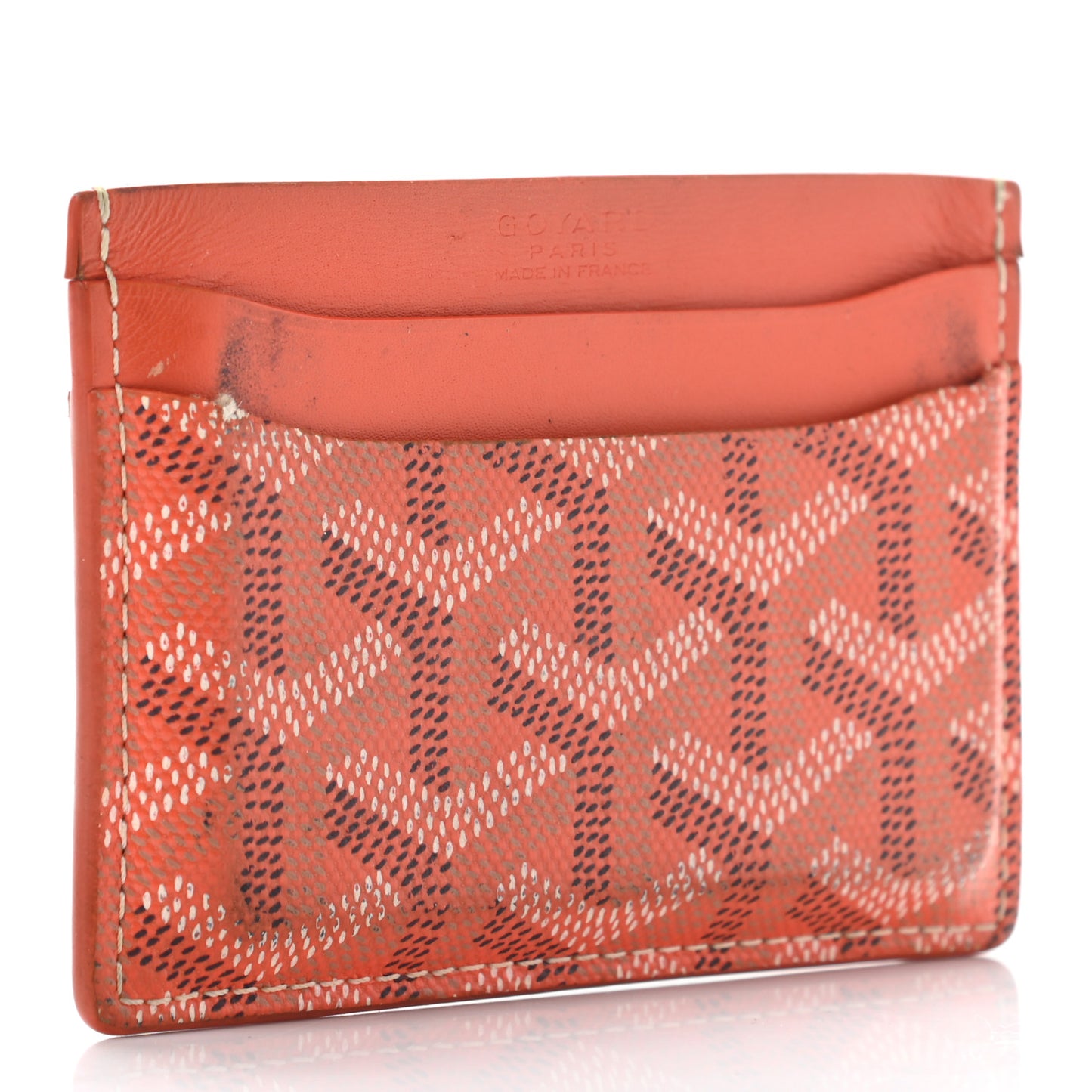 Goyardine Saint Sulpice Card Holder Orange