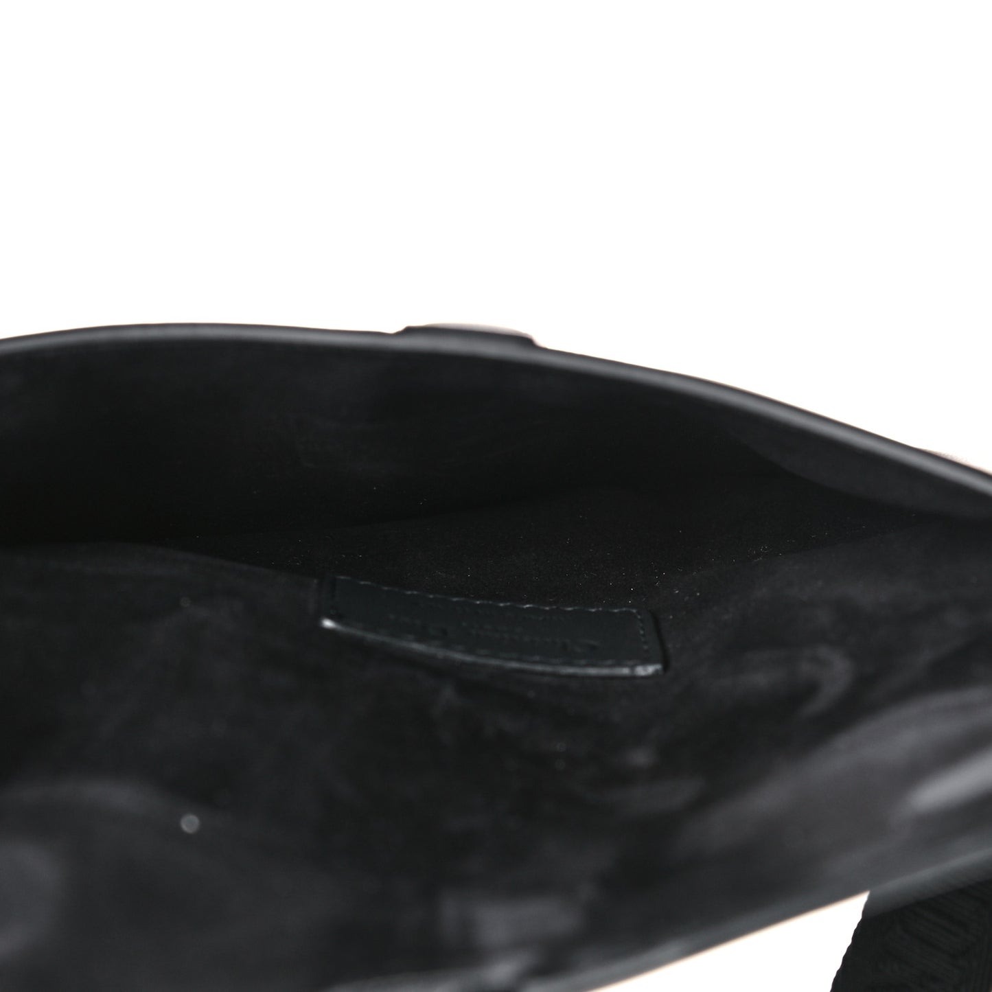 Ultra Matte Calfskin Saddle Belt Bag Black
