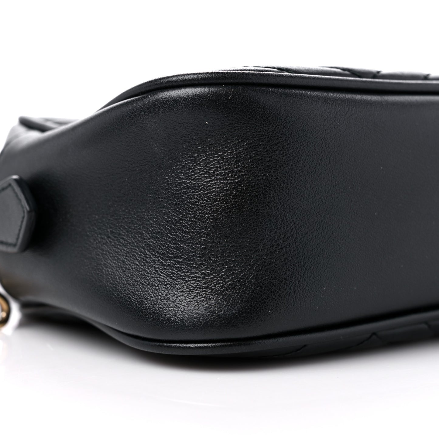 Calfskin Matelasse Small GG Marmont Chain Shoulder Bag Black