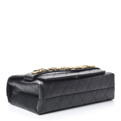 Chanel Calfskin Quilted Enchained Flap Black 4 of 11