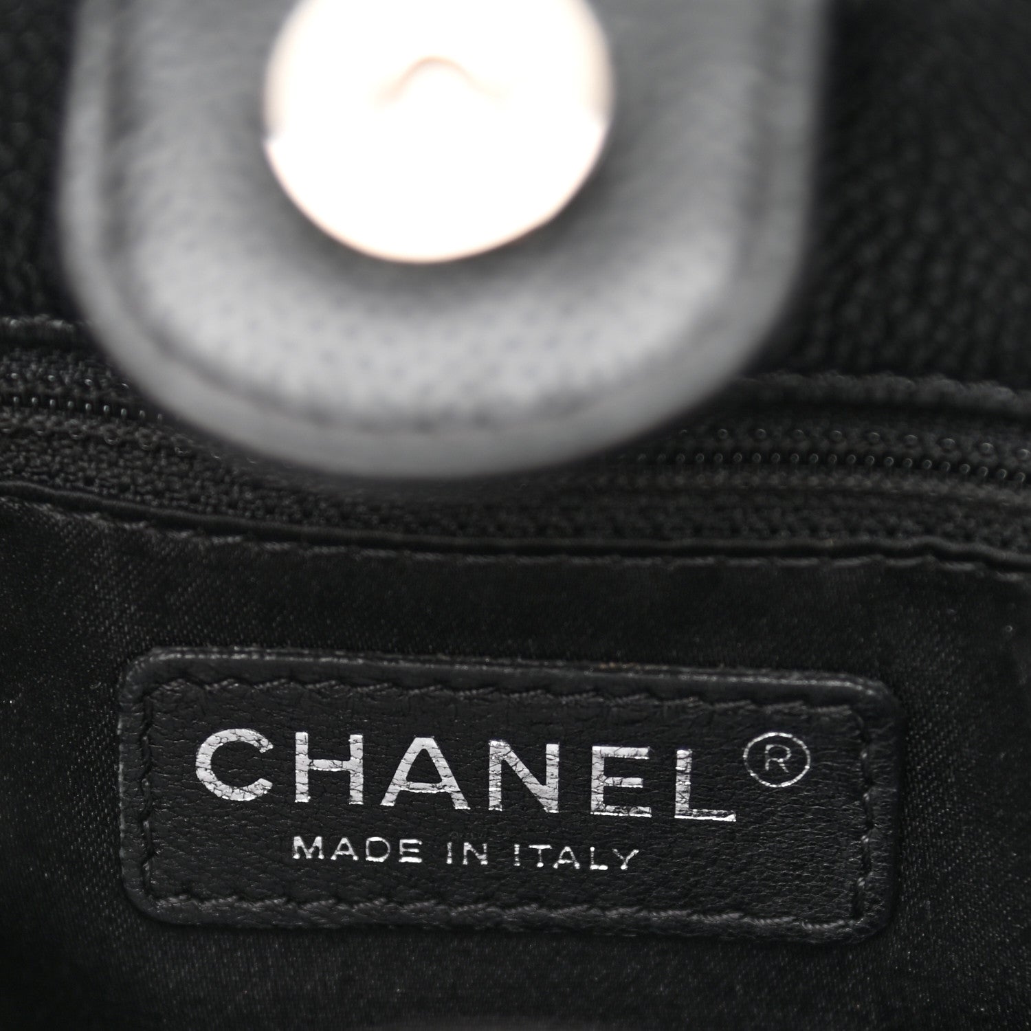 Chanel Caviar Quilted Petit Shopping Tote PST Black 6 of 10