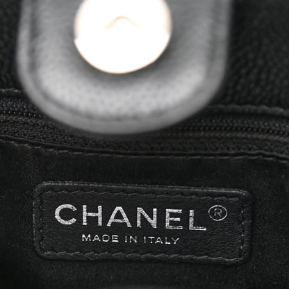 Chanel Caviar Quilted Petit Shopping Tote PST Black 6 of 10