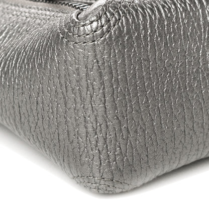 3.1 Phillip Lim Metallic Textured Calfskin Mini Pashli Satchel Silver 9 of 18