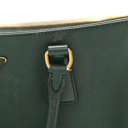 Prada Saffiano Large Galleria Double Zip Tote Militare 16 of 17