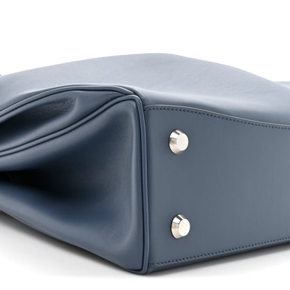 Balenciaga Natural Smooth Calfskin Medium Rodeo Top Handle Handbag Faded Dark Blue 11 of 13