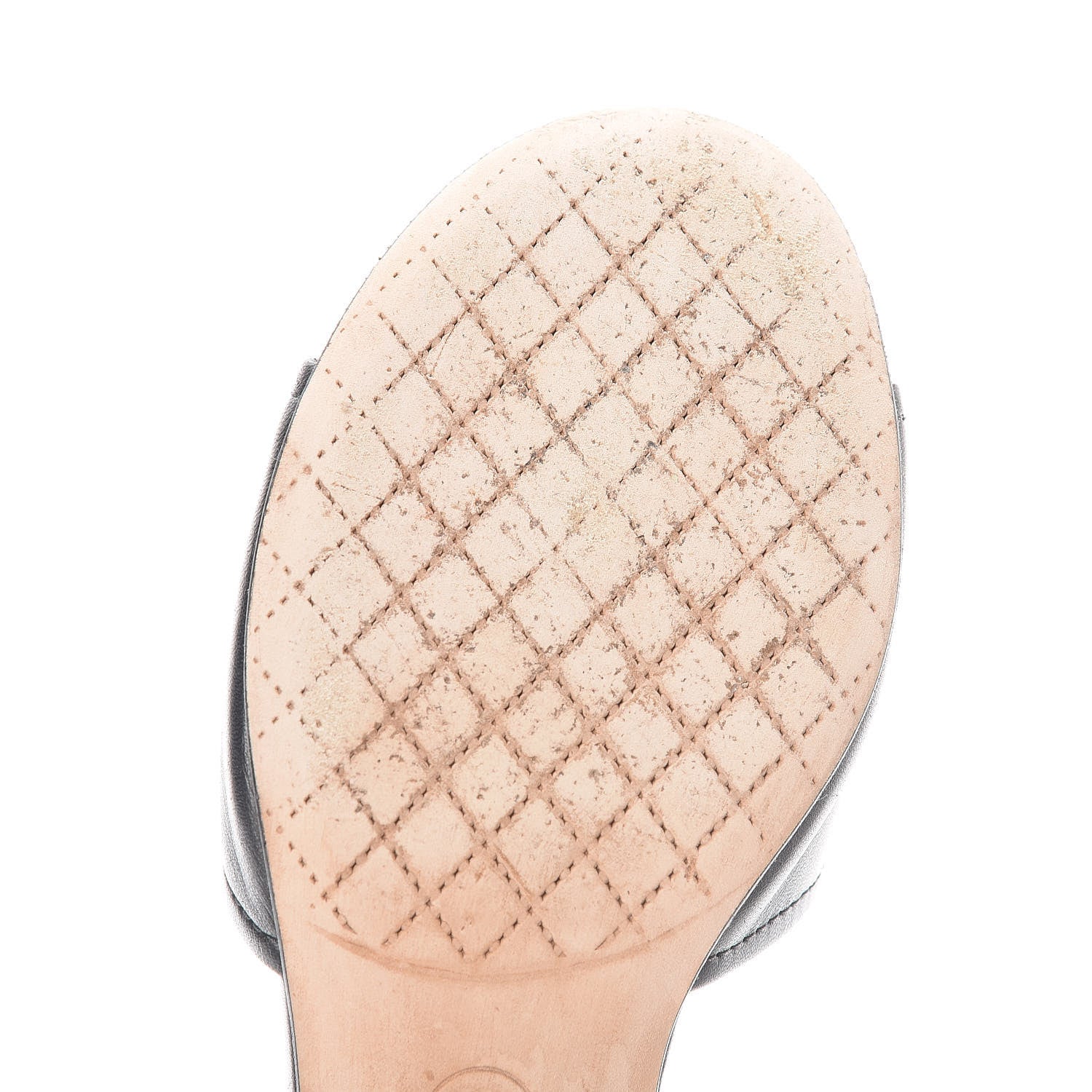 Chanel Lambskin Quilted CC Sandal Mules 37.5 Black 11 of 12