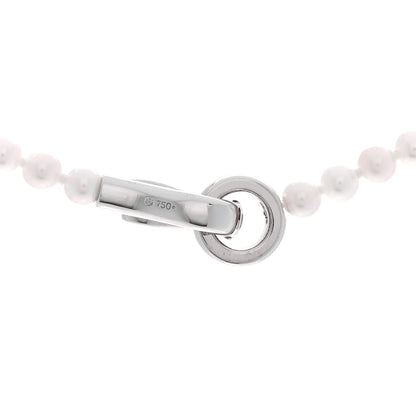 Mikimoto 18K White Gold Akoya Cultured Pearl 4mm Strand Necklace 16" 5 of 6