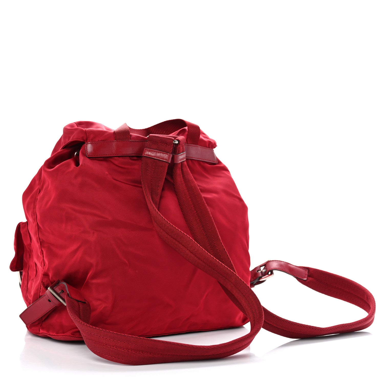 Prada Tessuto Nylon Vela Medium Backpack Cerise 3 of 13
