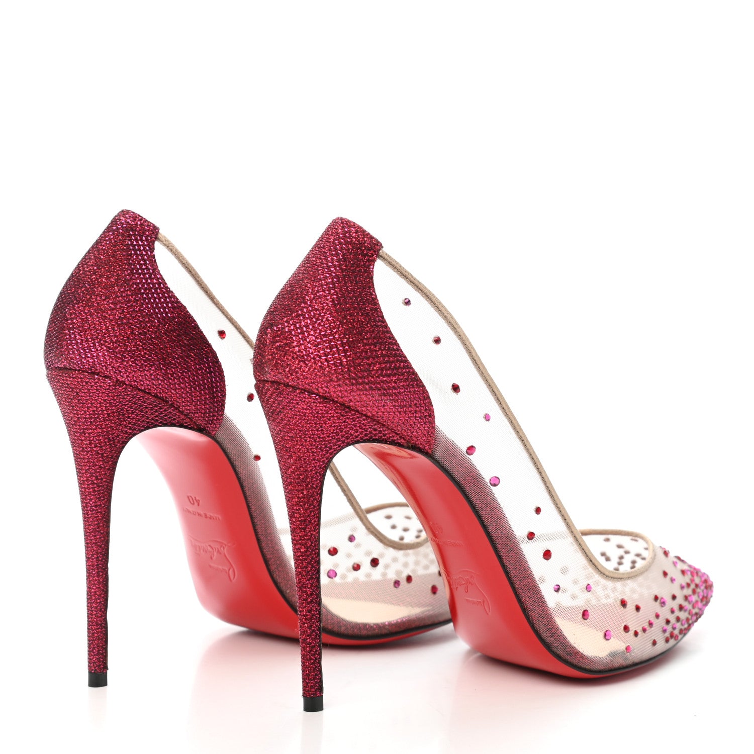 Christian Louboutin Crystal Strass Follies 100 Pumps 40 4 of 7