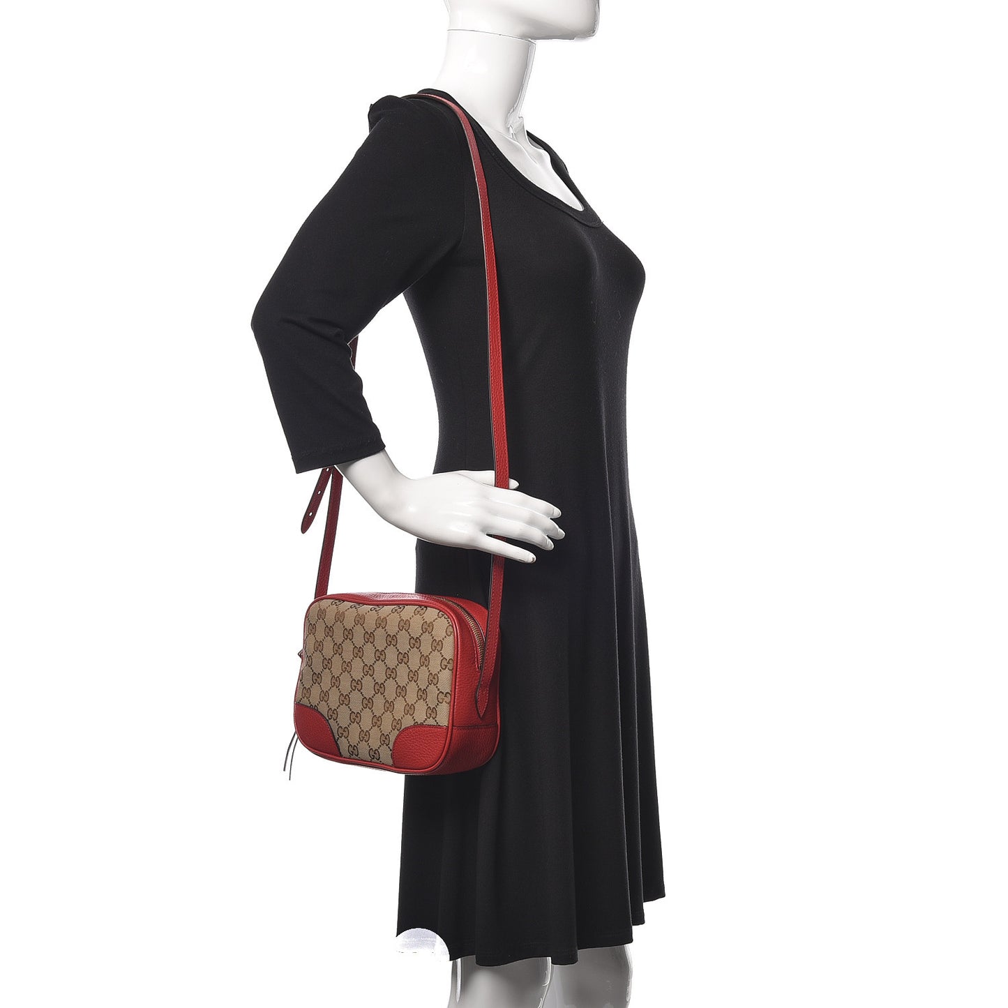 Monogram Mini Bree Messenger Bag Red