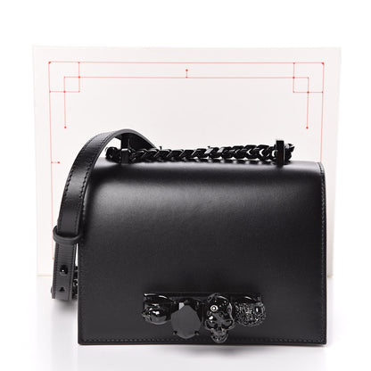 Alexander McQueen Calfskin Knuckle Crossbody Black 10 of 10
