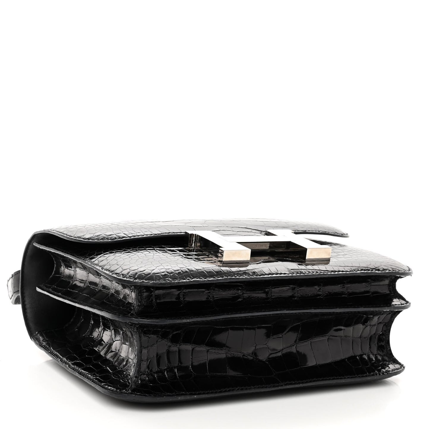 Shiny Alligator Constance 24 Black