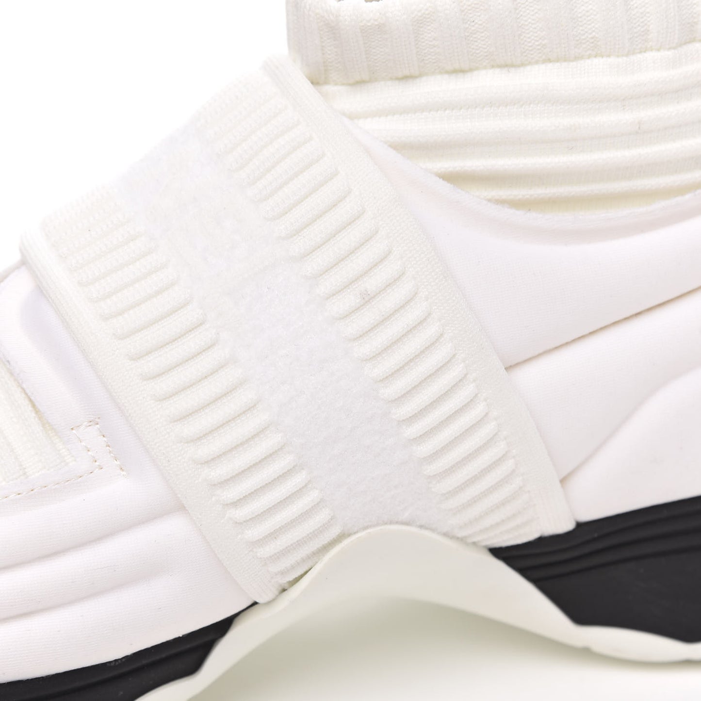 Stretch Fabric CC Sneakers 36.5 White