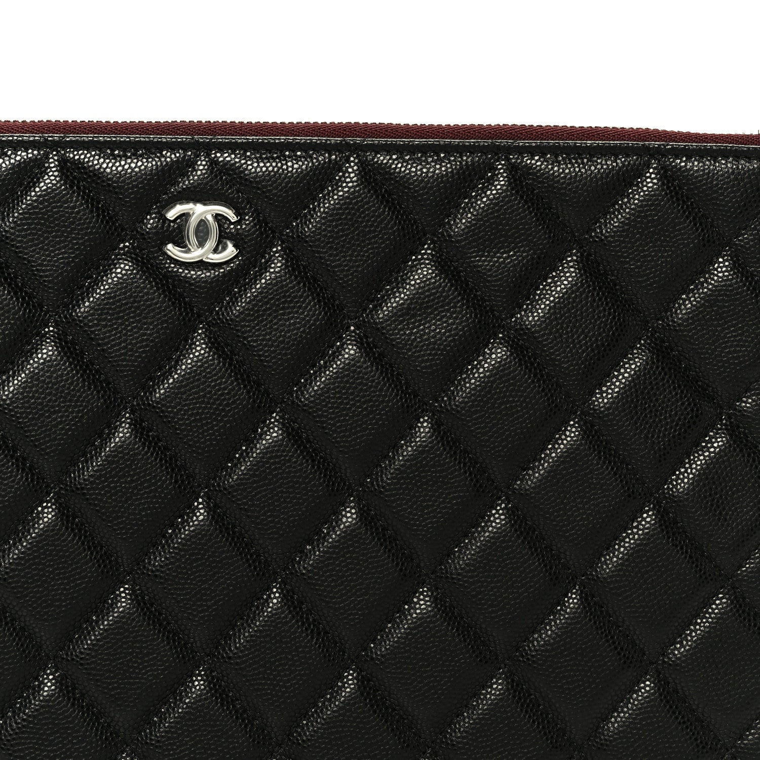 Chanel Caviar Quilted Medium Cosmetic Case Black 8 of 8