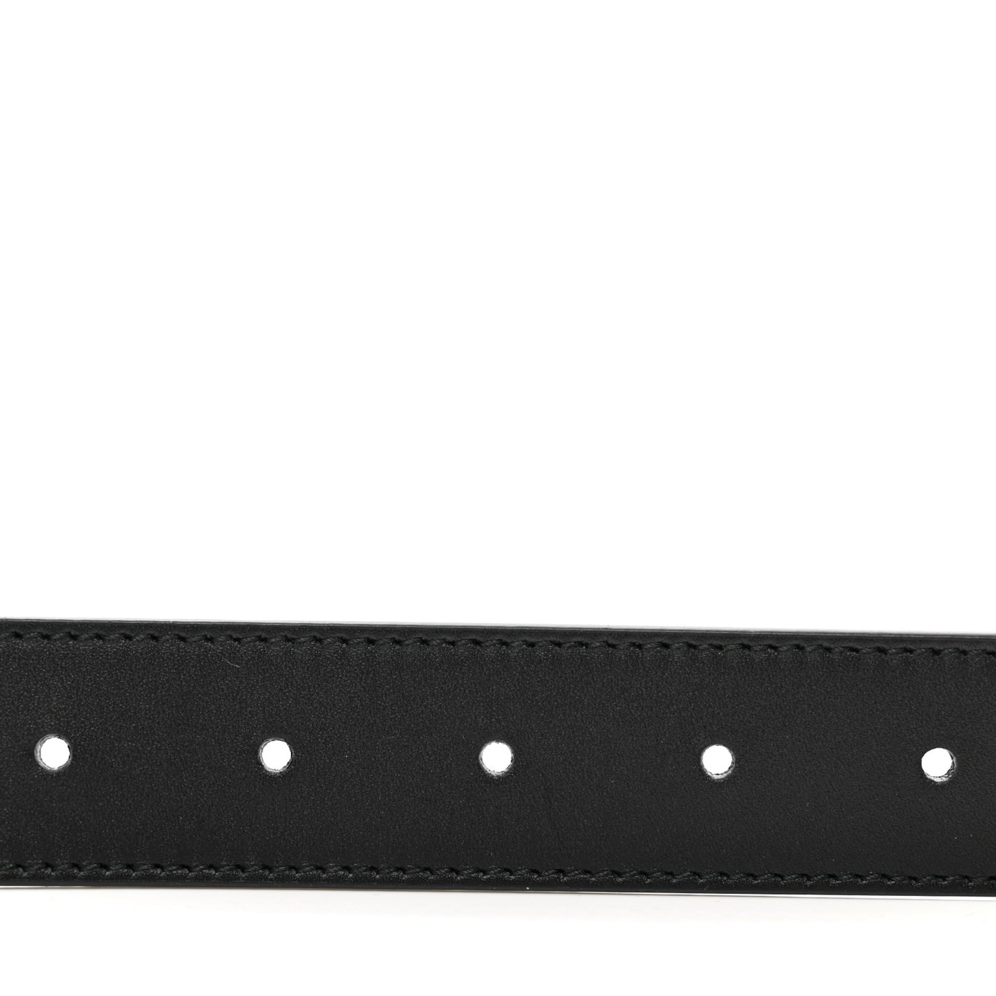 Calfskin Framed Double G Belt 100 40 Black
